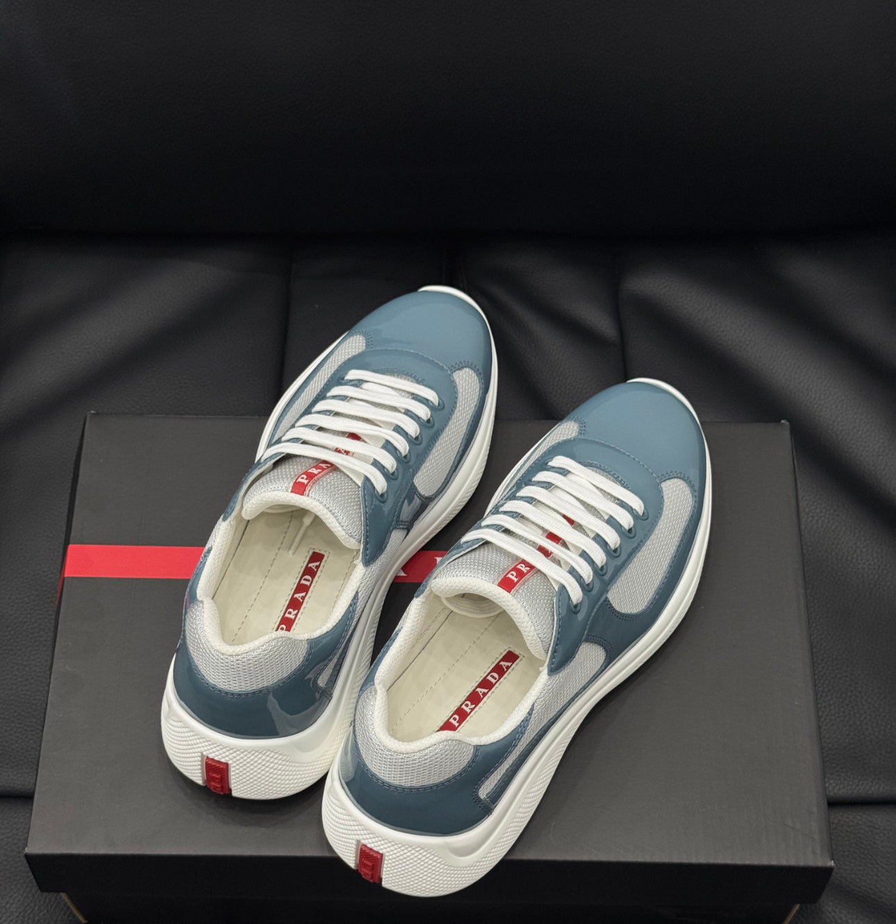 Sneakers Prd America ´ s Cup  Bleu Marina tissu bike lisse 10/10 V3S