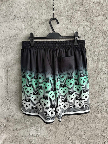 CASAB ENSEMBLE  chemise en soie en dégradé à motif monogrammé