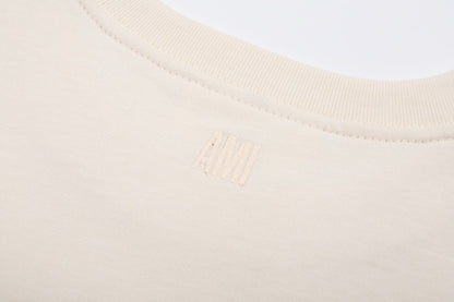 T-shirt beige à petit logo ami de cœur beige