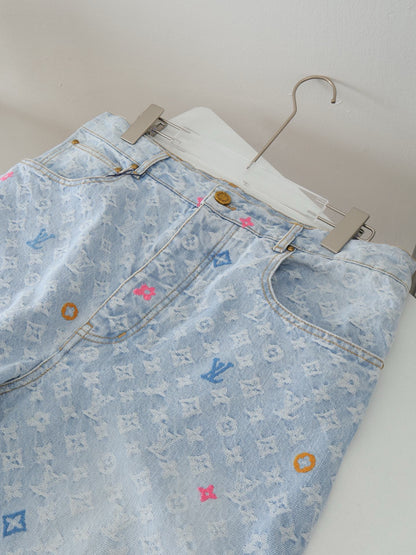Pantalon Monogram en denim lv