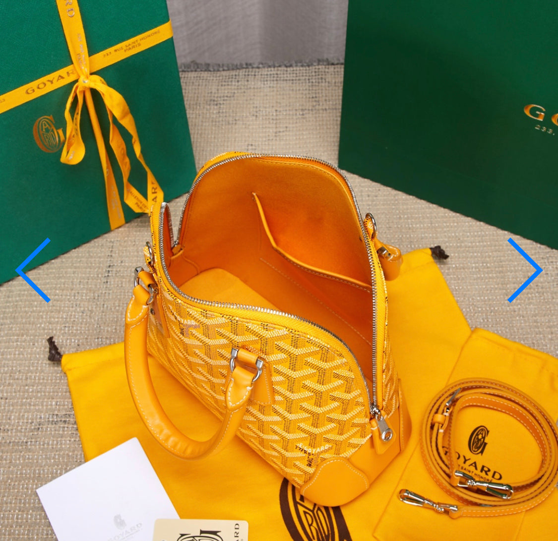 Vendome Yellow invoice bag