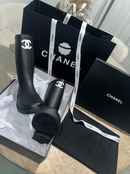 Bottes Chnl noir FEMME 10/10 ⚡️📦🚚