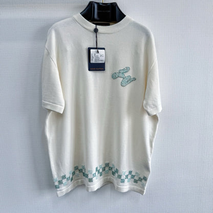 Tee-shirt lv manches courtes ornementé