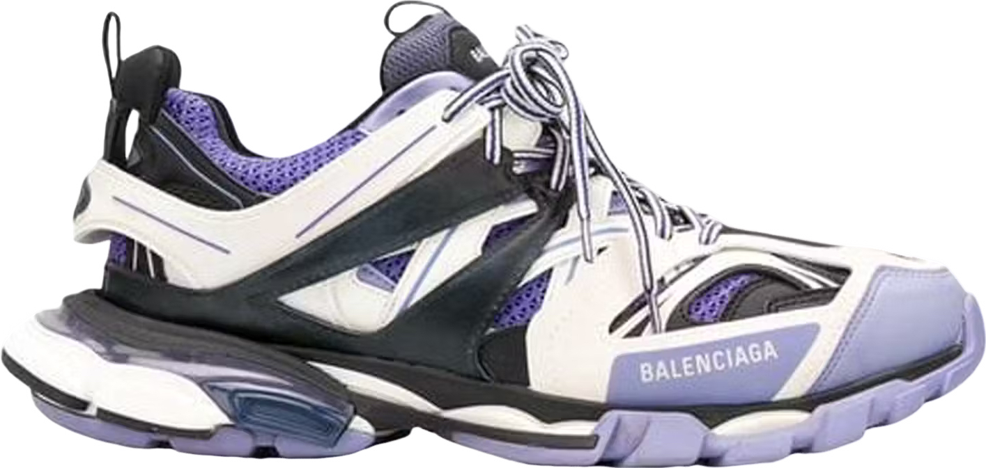 Blncg track white purple facture