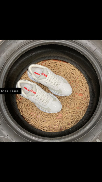 Sneakers Prd America ´ s Cup  tissu bike lisse white