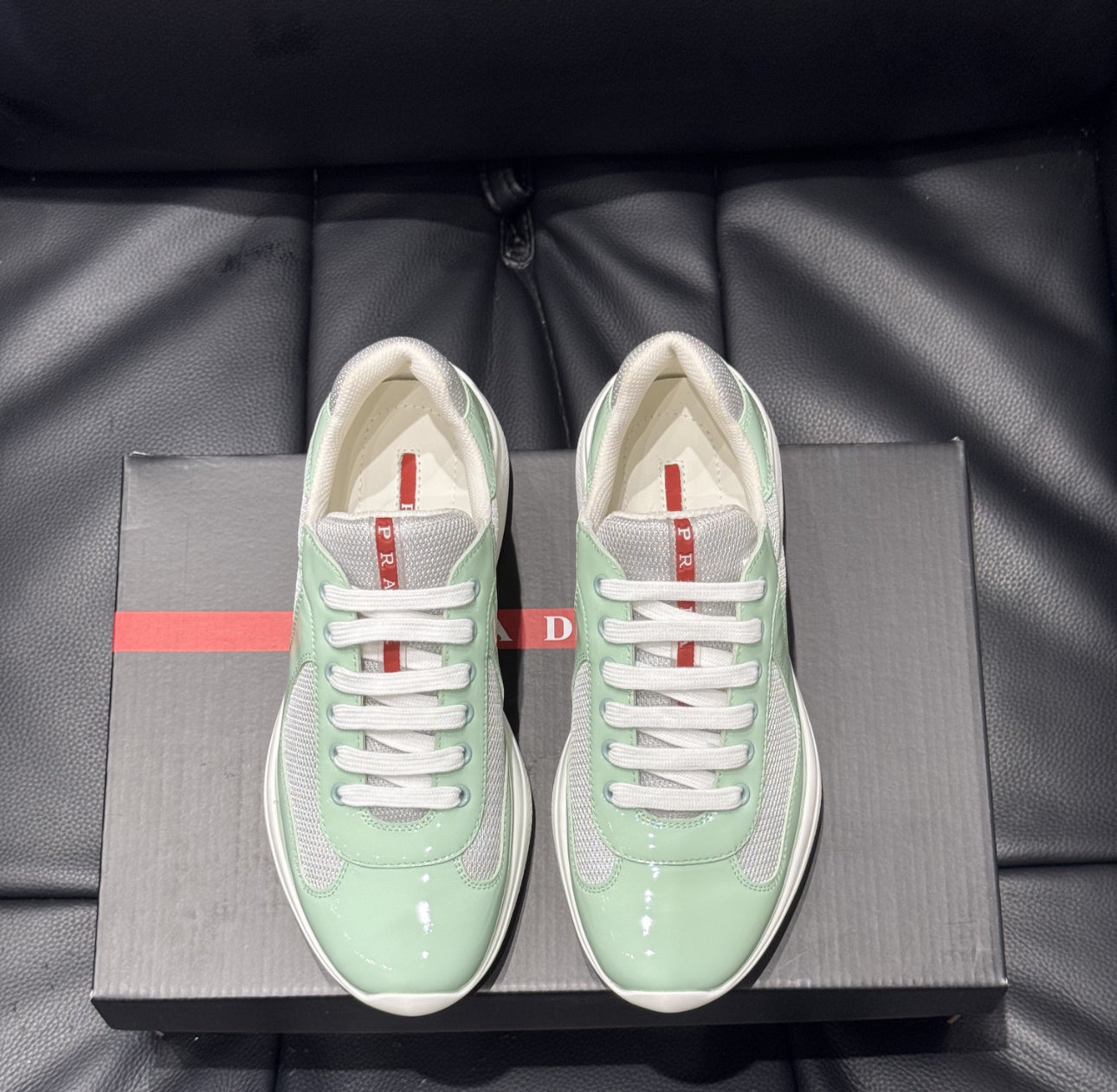 Sneakers Prd America ´ s Cup  Green Pastels    tissu bike lisse 10/10 V3S