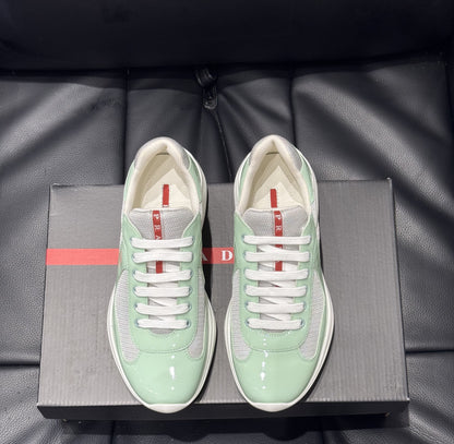 Sneakers Prd America ´ s Cup  Green Pastels    tissu bike lisse 10/10 V3S