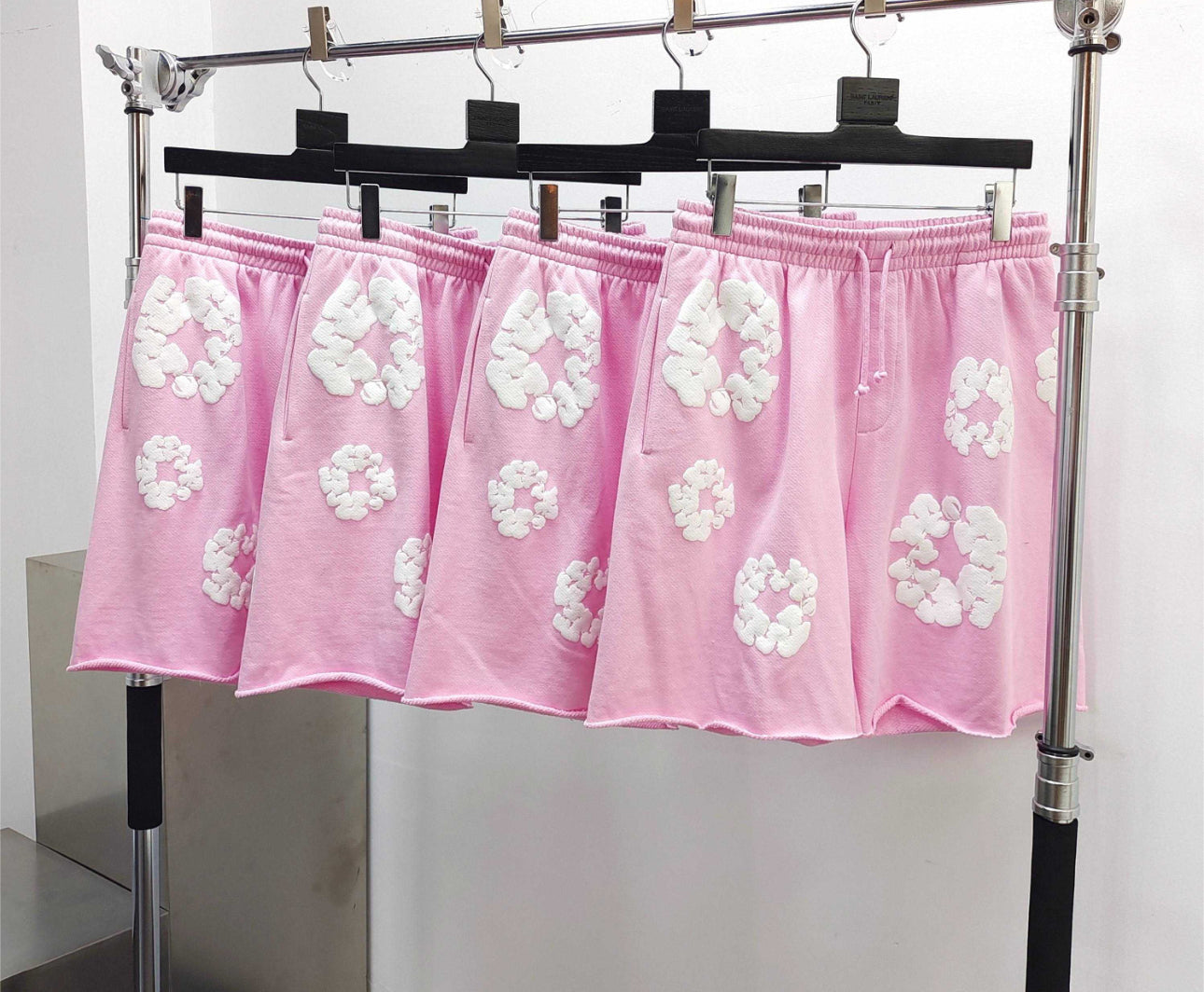 Denim Trs - short en Coton à imprimé graphique - rose