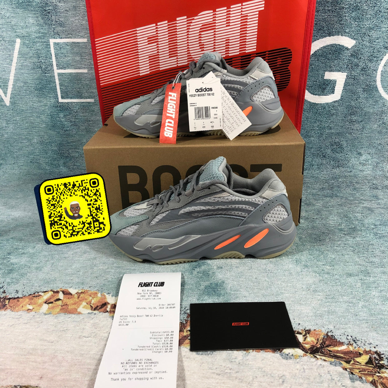 Yz Boost 700 V2 “Inertia” Flight club Authentification ✔️ 1:1