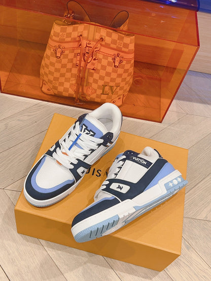 Sneakers Lv Trainers bleu facture