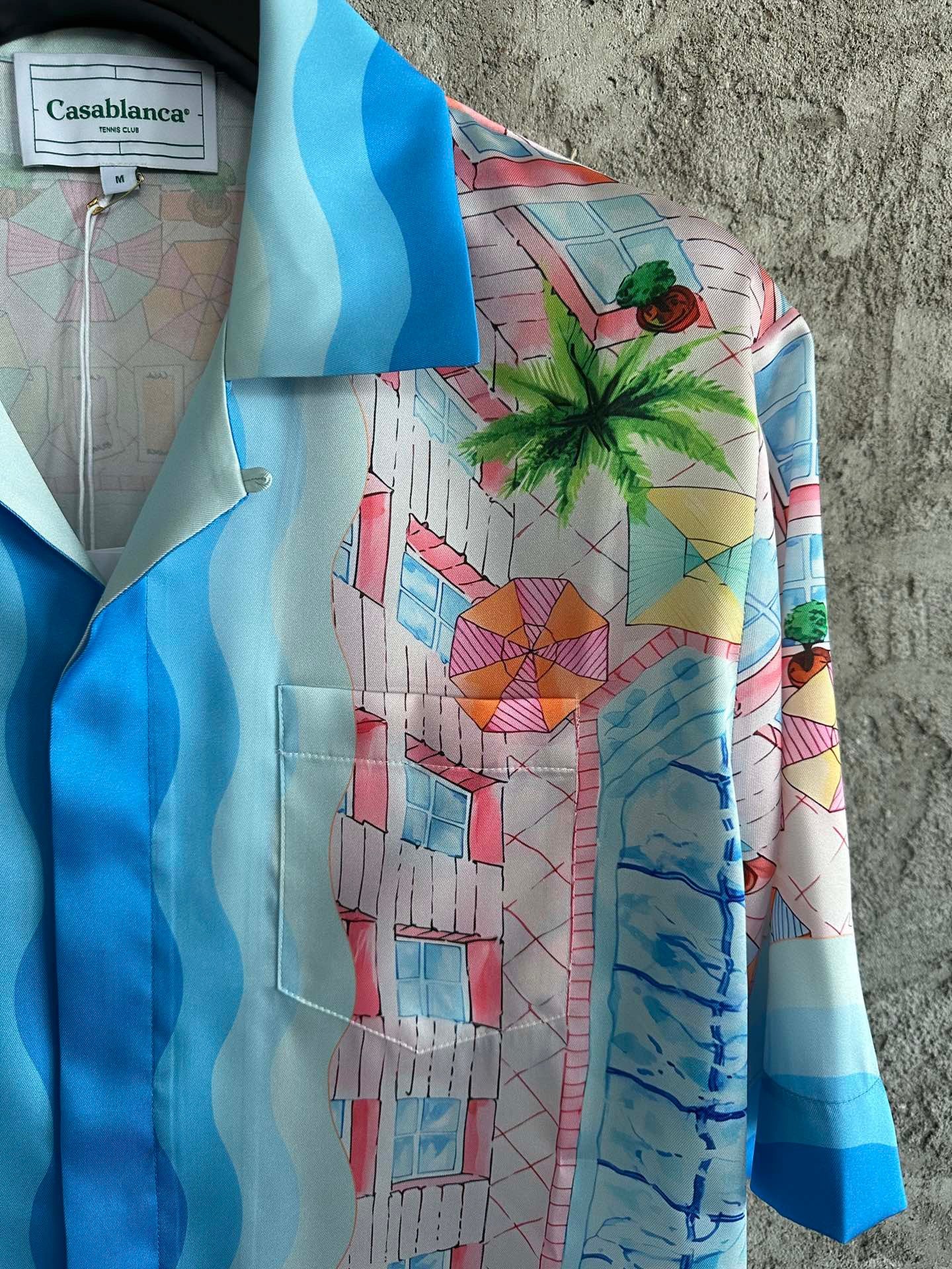 Casa ensemble chemise le plongeon soie