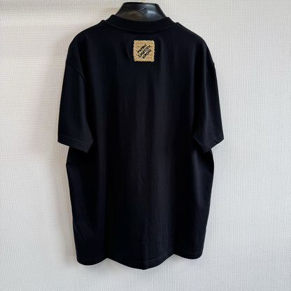 Tee-shirt lv  à signatures brodées