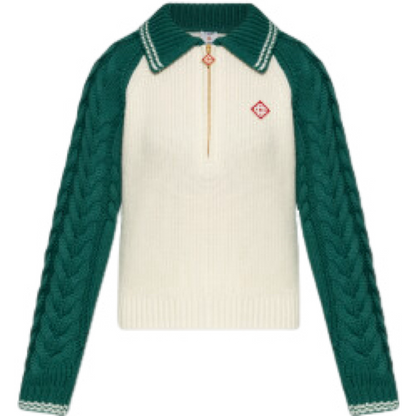 Casablanca pull à fermeture zippée