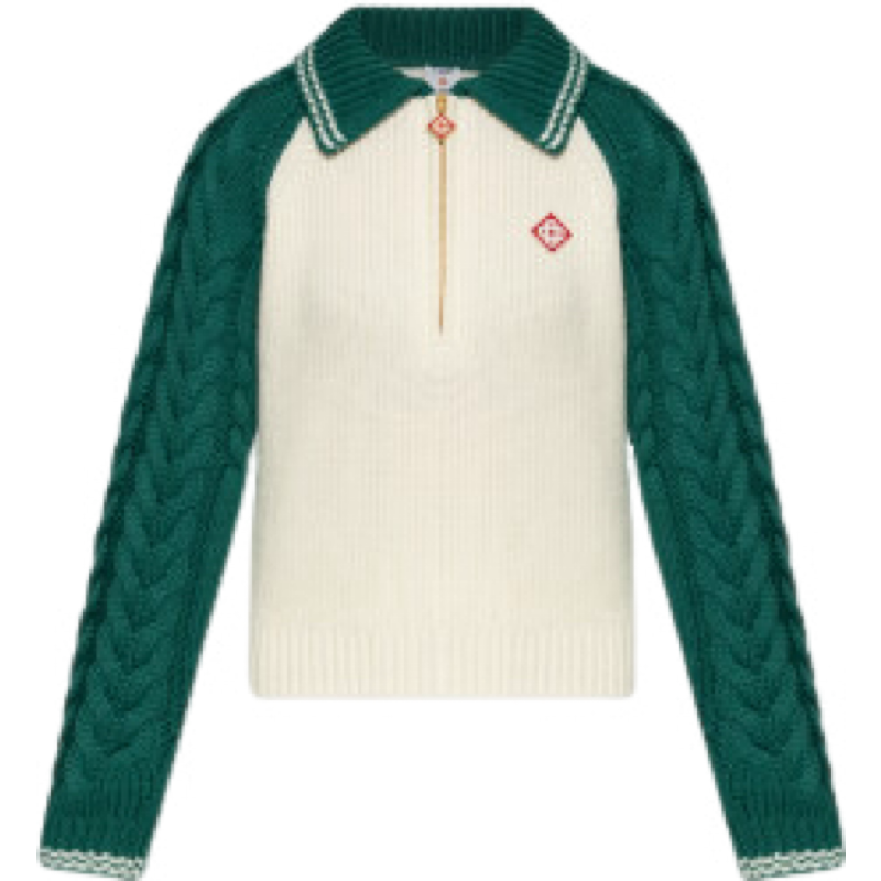 Casablanca pull à fermeture zippée