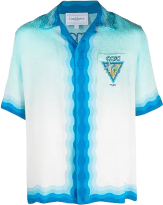 Chemise casa Bleu azur