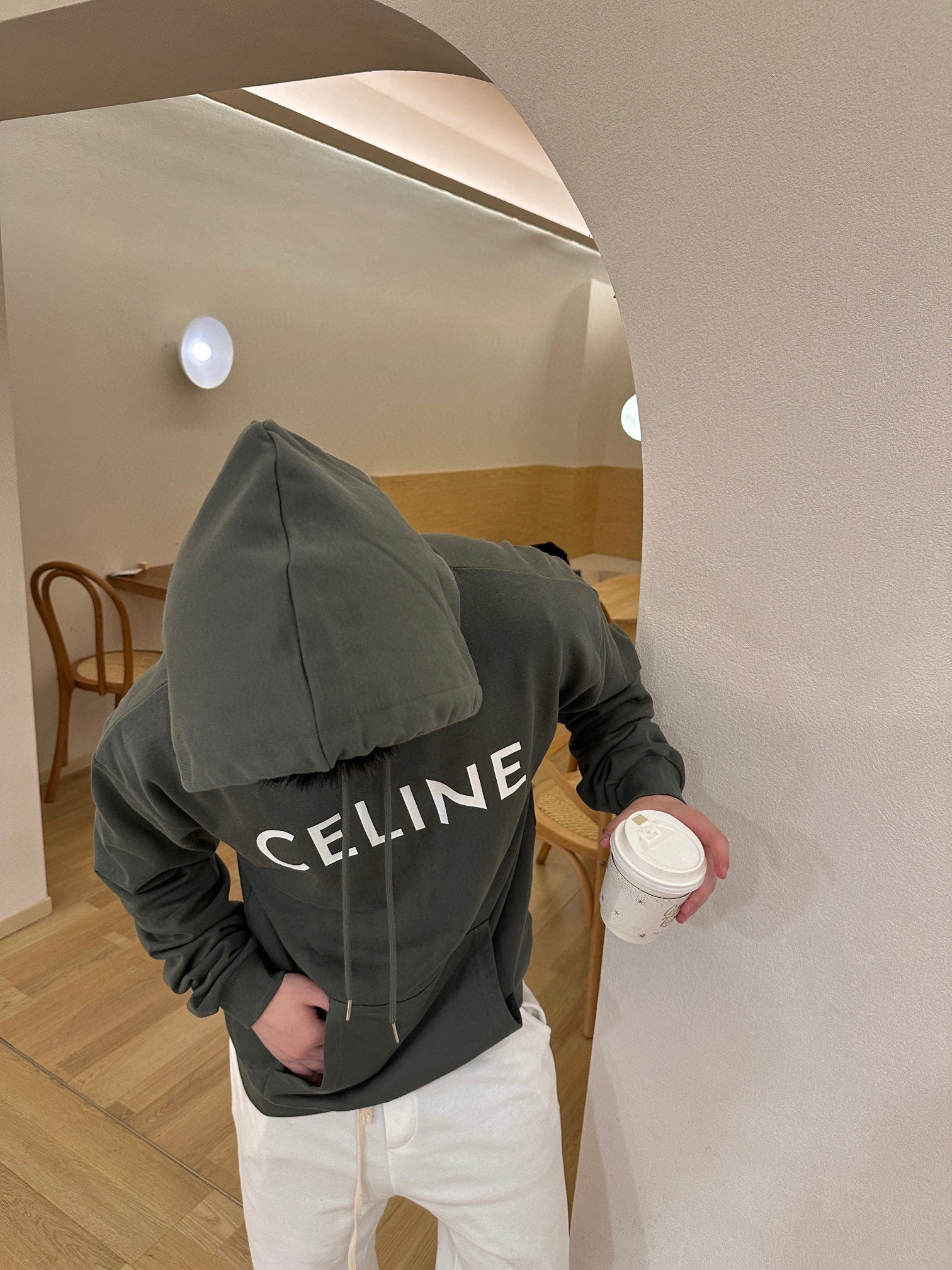 Celine khaki sweatshirt