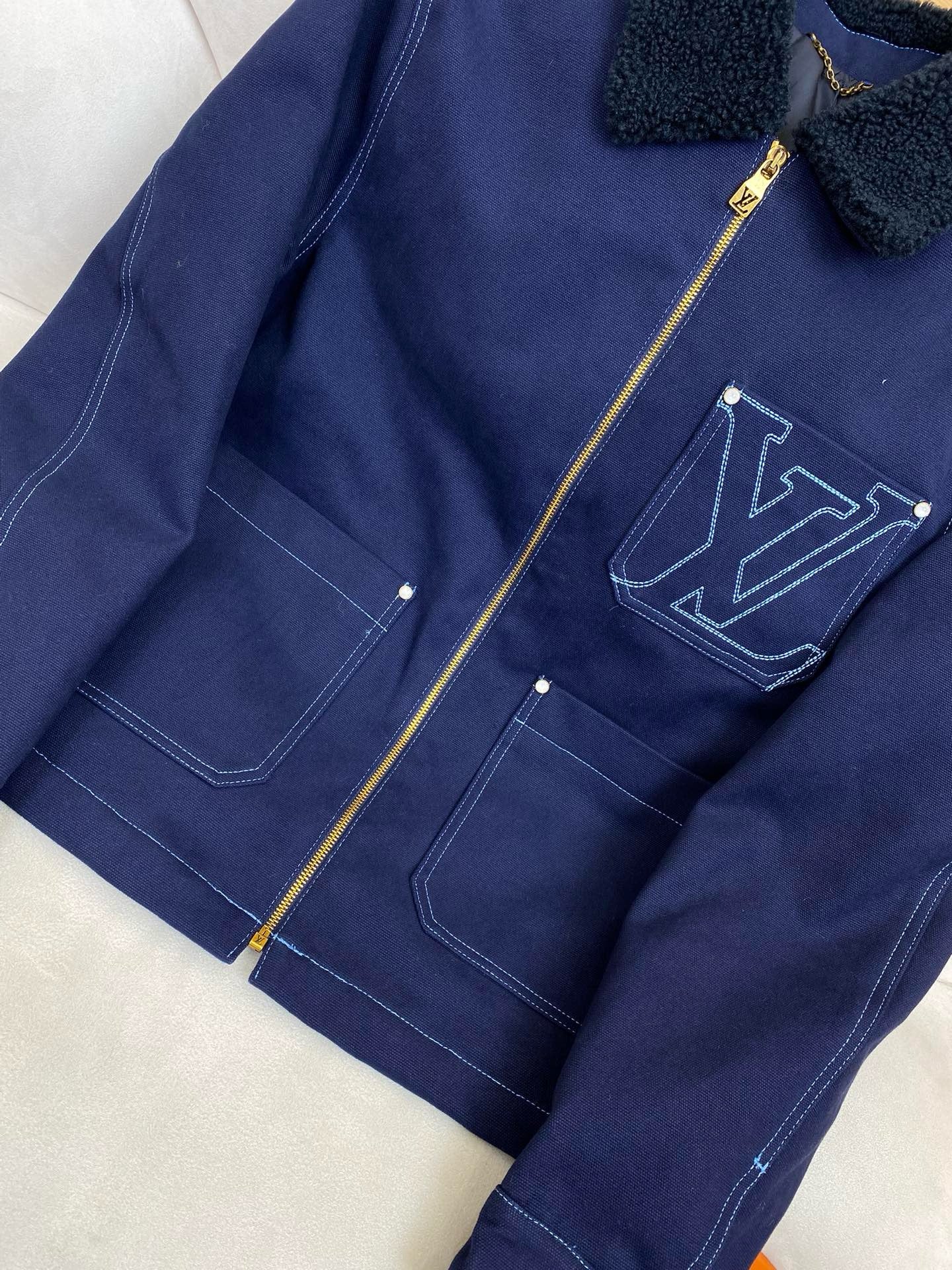Wintery Workwear Denim Jacket