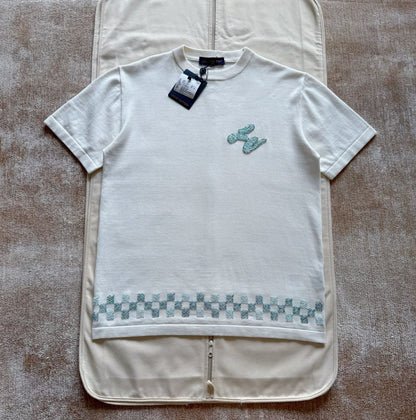 Tee-shirt lv manches courtes ornementé