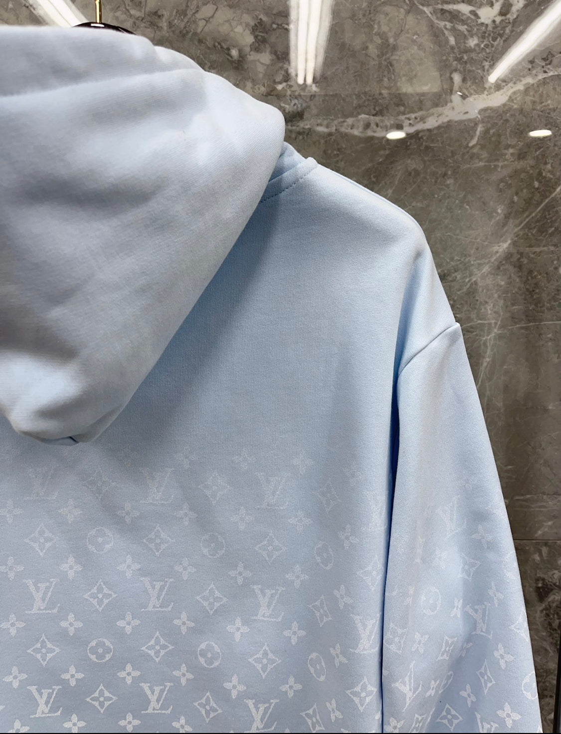 Sweat Lv facture blue sky /  white