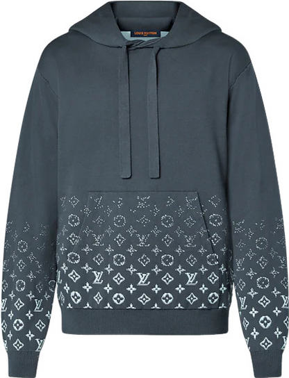 Sweatshirt à capuche en coton Monogram Gradient lv