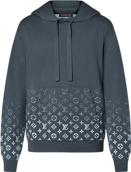 Sweatshirt à capuche en coton Monogram Gradient lv