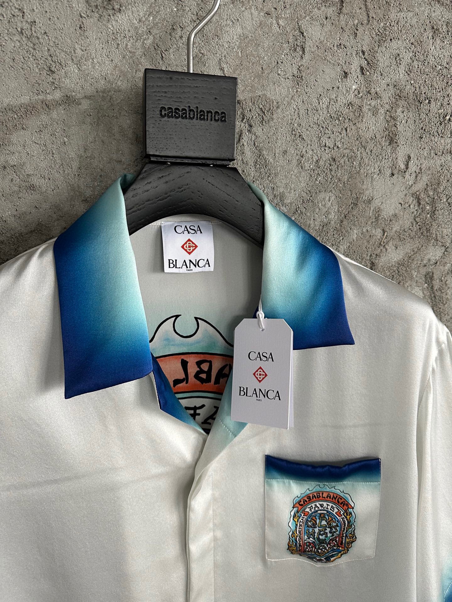 Men's Blue Casa Way Skate Vacation Shirt