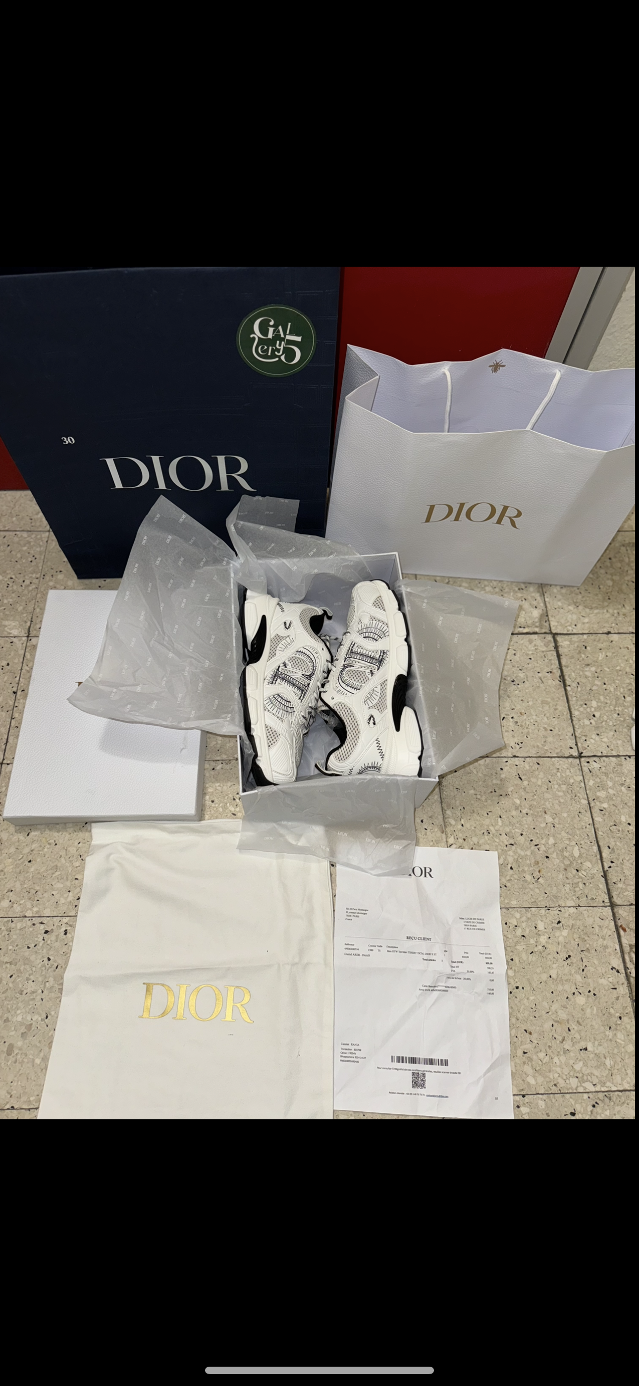 SNEAKERS CD CHRONO FACTURE PACKAGING COMPLET