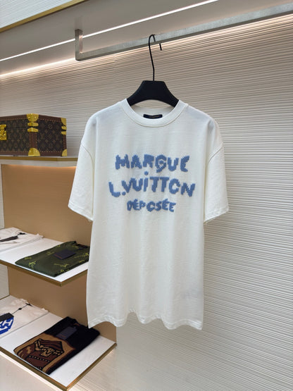 T shirt Lv signature brodé