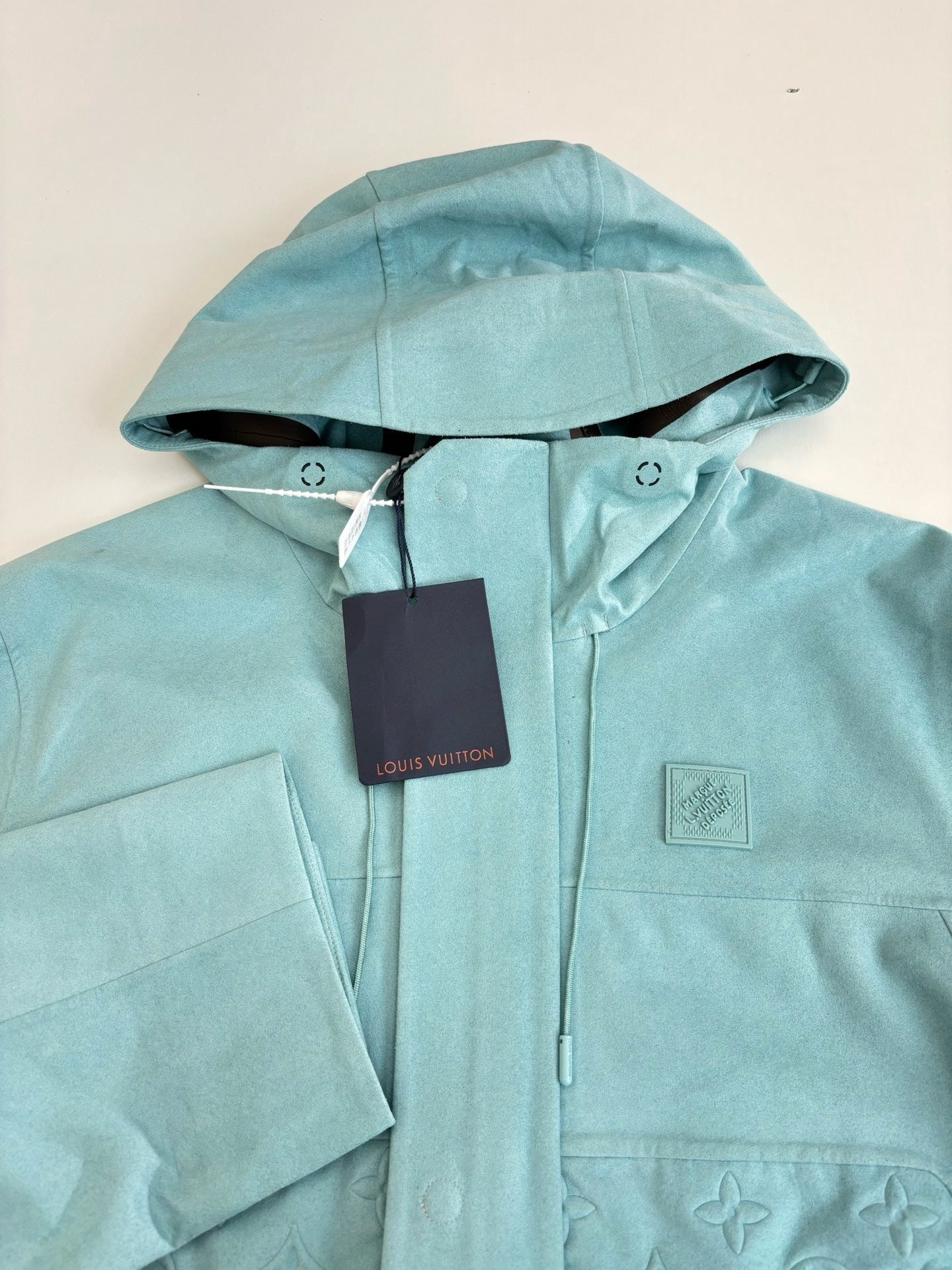 Veste imperméable en velours technique lv