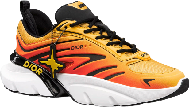 Sneaker B44 Blade DIOR AND LEWIS HAMILTON – ÉDITION LIMITÉE ET NUMÉROTÉE Maille technique orange gradient et tissu technique orange gradient