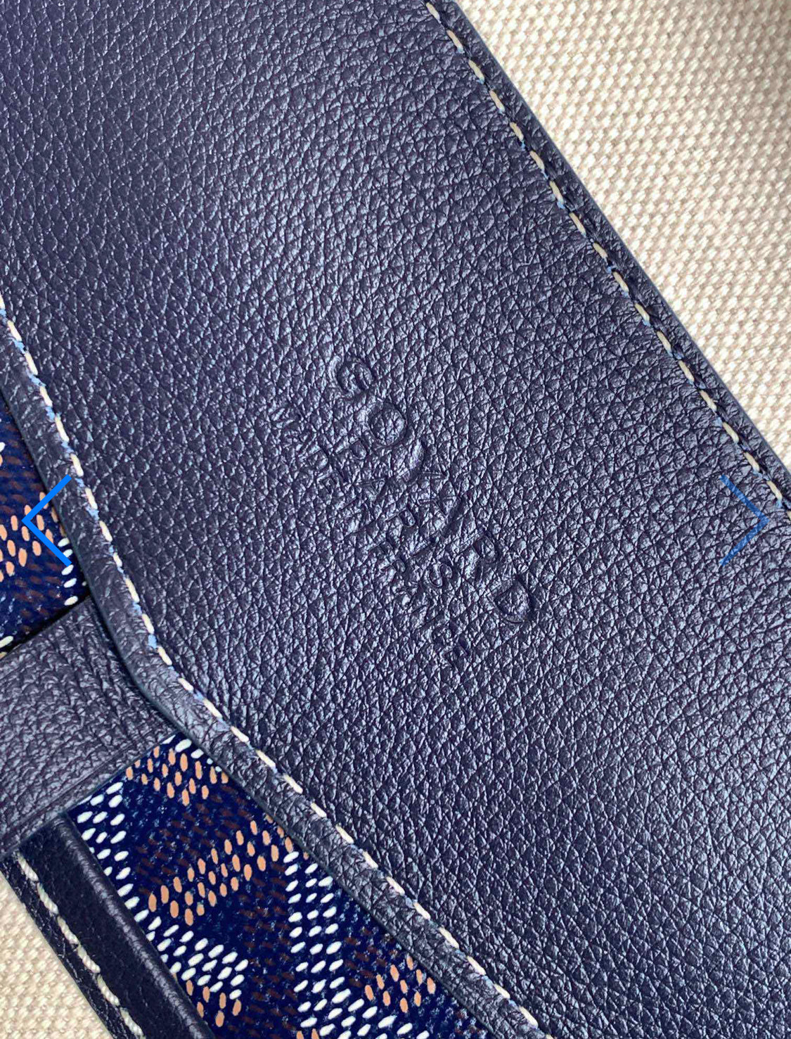 Cisalpin-Rucksack mit Rechnung in Marineblau