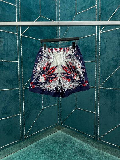 SHORT GG BANDANA PRINT COTTON SHIRT
