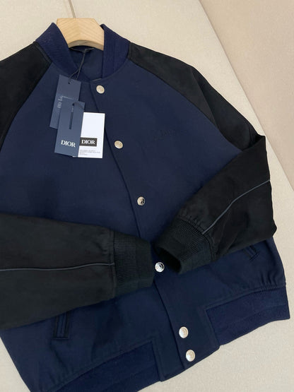 Blouson CD Varsity cuir d’agneau