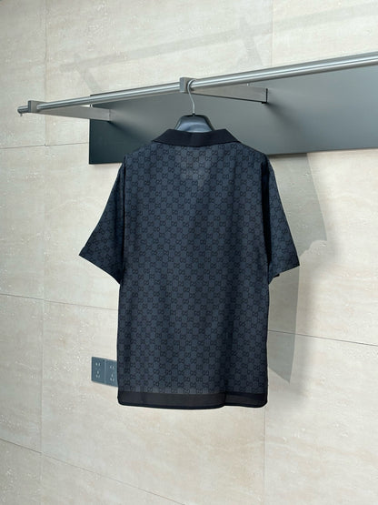 ENSEMBLE CHEMISE EN SOIE AVEC GG BLACK
