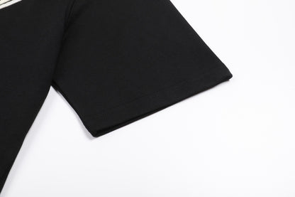 T-shirt noir à logo ami de cœur noir
