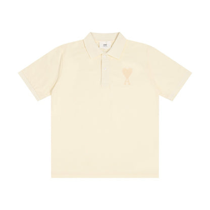 Polo beige  à petit logo ami de cœur beige