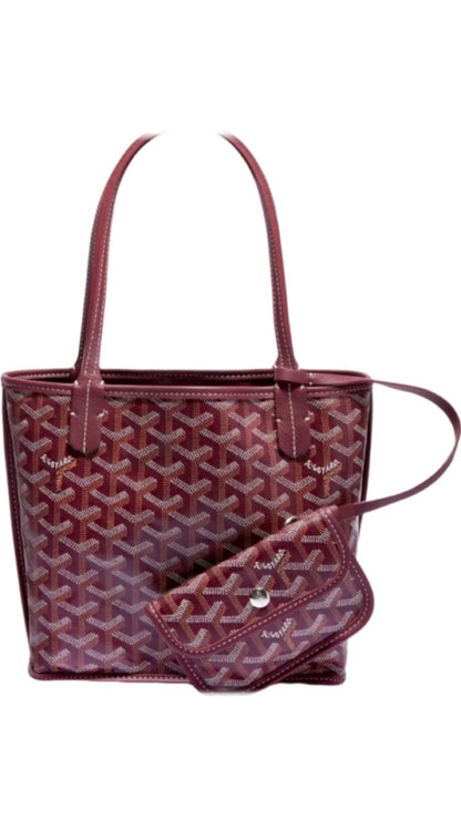 Sac Anjou Mini bordeaux  facture