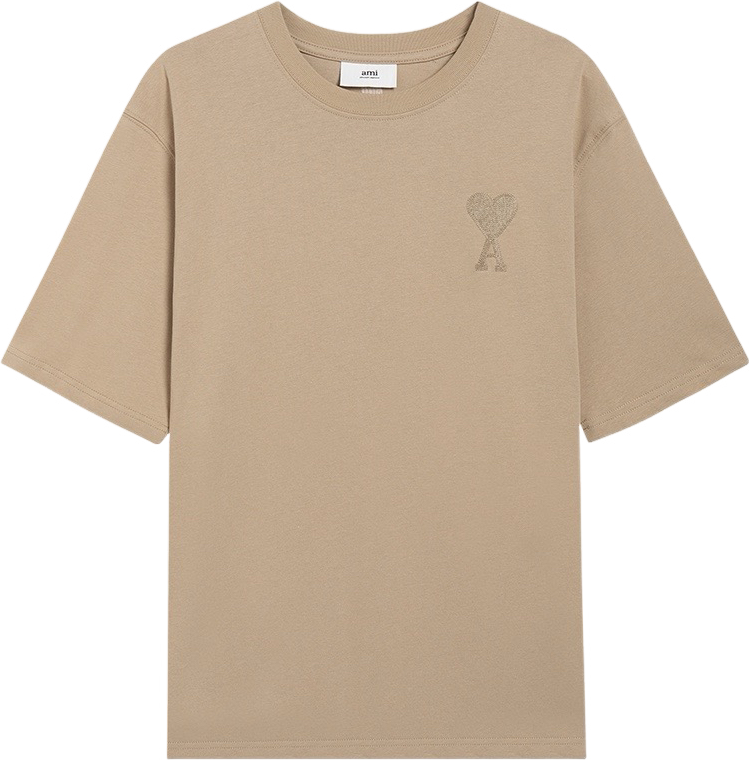 T-shirt Marron à petit logo ami de cœur marron