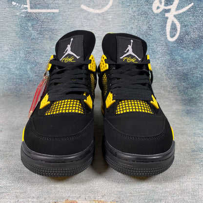 AJ4 Jordan 4 Retro black yellow 1:1 STOCK
