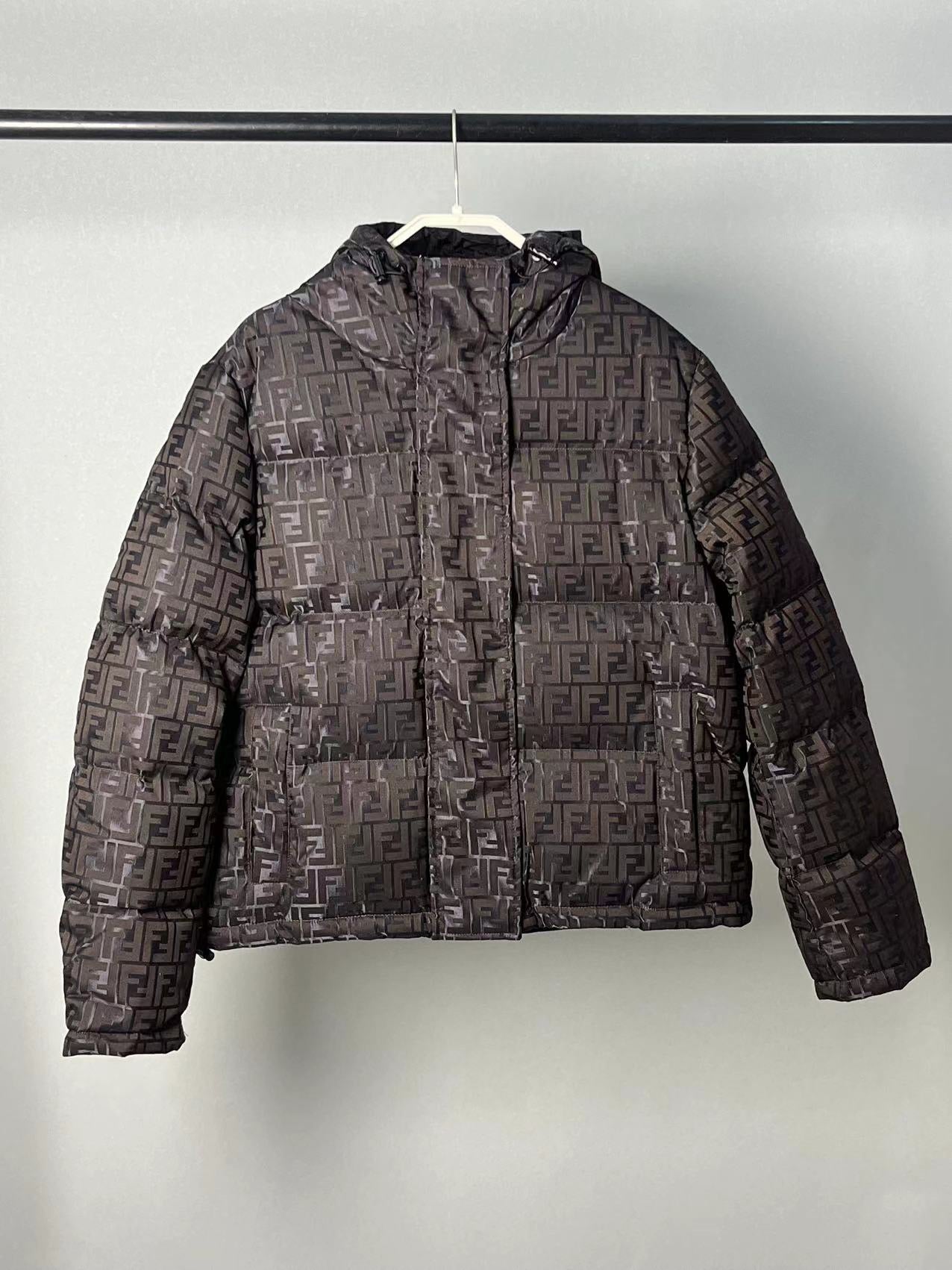 Doudoune en tissu technique black  FF