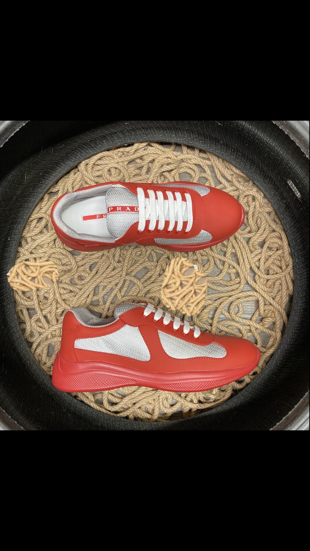 Sneakers Prd America ´ s Cup red Gomme & tissu bike