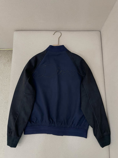 Blouson CD Varsity cuir d’agneau