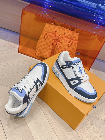 Sneakers Lv Trainers bleu facture