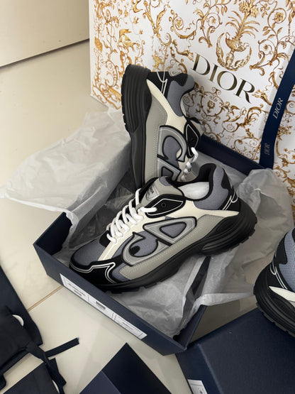 SNEAKERS B30 V3S VERSION BIEN LISSE GRIS BLANC RÉFLECTIVE RÉACTION CORRECTES   FACTURE PACKAGING COMPLET