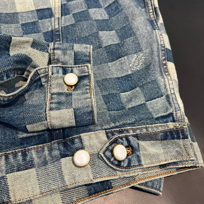 Jeansjacke mit LV-Monogramm