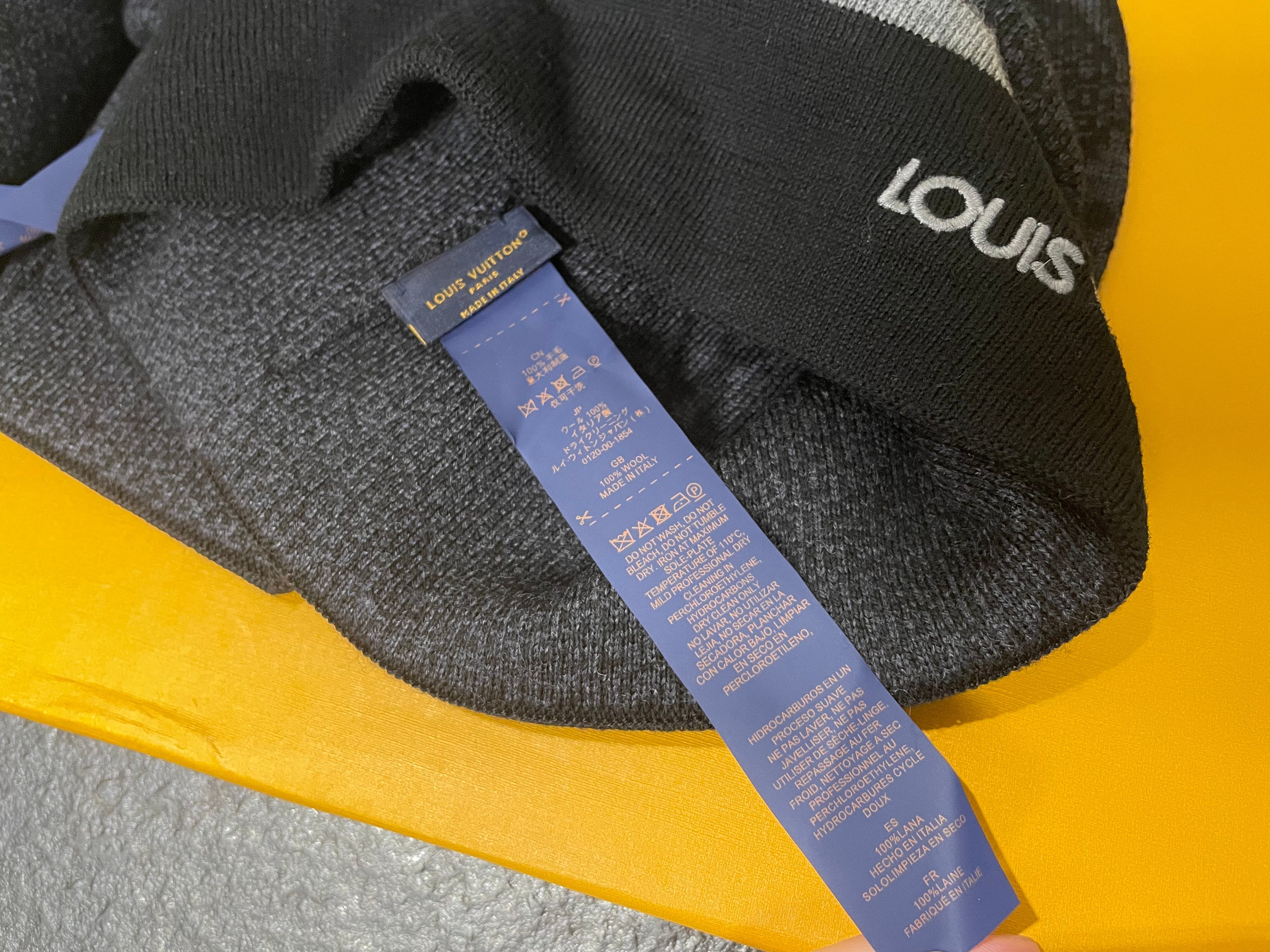 LV BLACK Beanie + RECEIPT