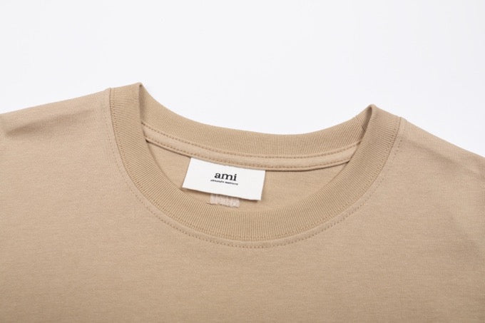 T-shirt Marron à petit logo ami de cœur marron