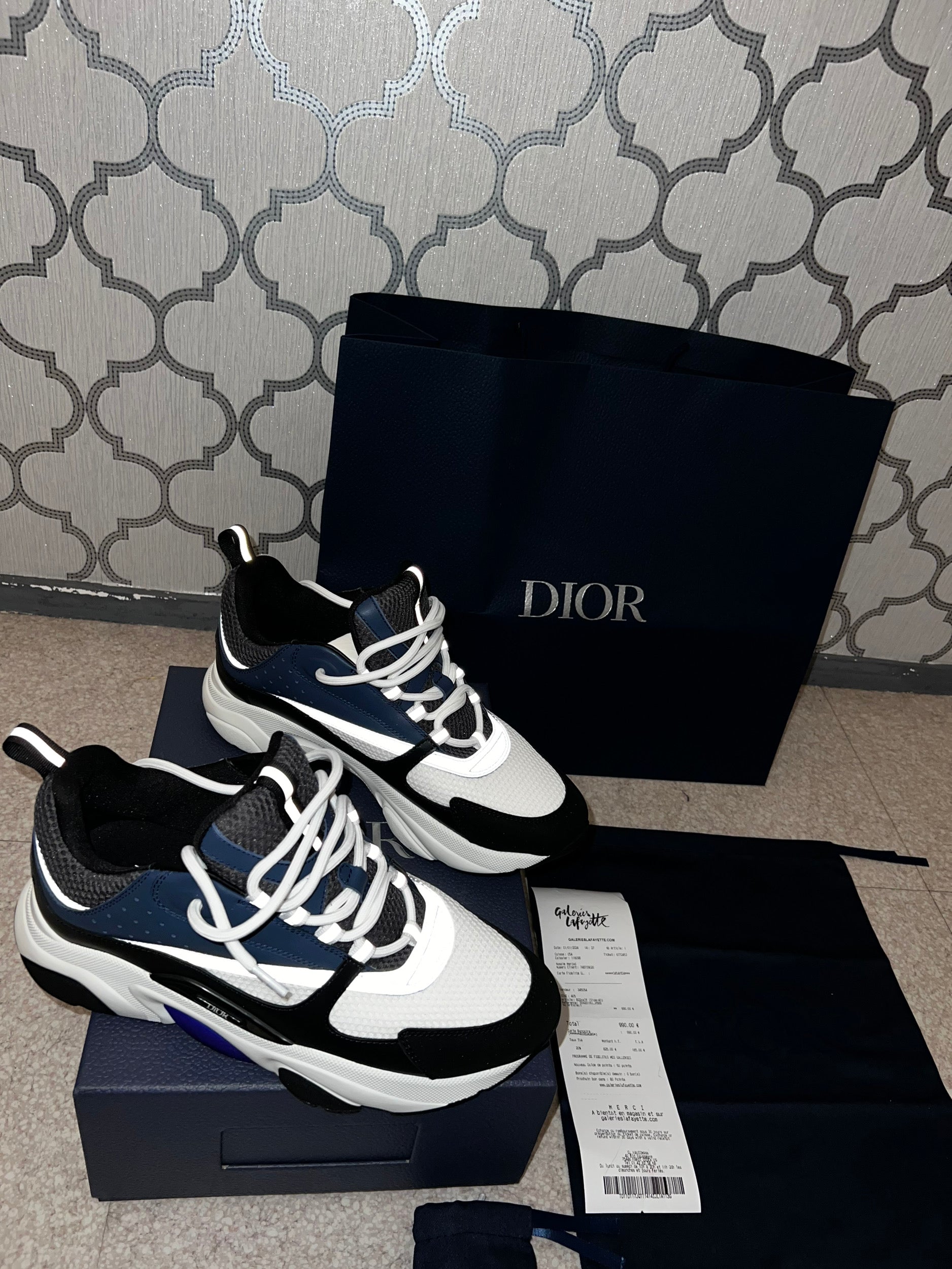B22 Blue navy calf mesh 2023 facture