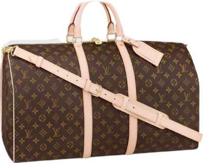 Keepall bag 55 monogram canvas invoice