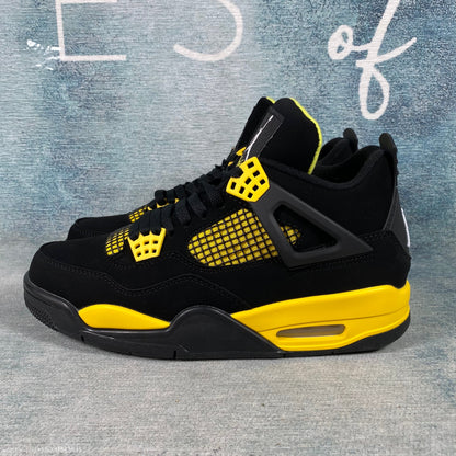 AJ4 Jordan 4 Retro black yellow 1:1 STOCK